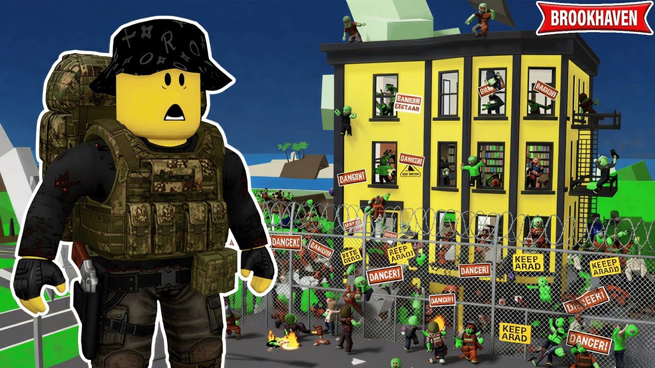 JE SUIS ENFERMÉ DANS UN APPARTEMENT AVEC DES ZOMBIES SUR BROOKHAVEN ROBLOX