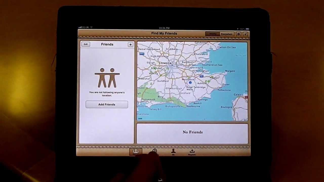 Find my Friends app iPad iOS6