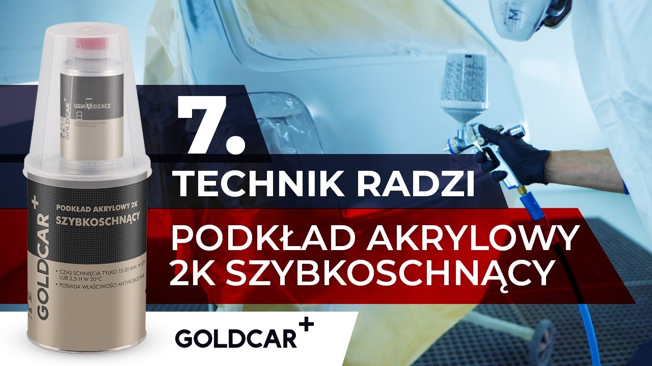 #TechnikRadzi 7 - PODKŁAD akrylowy 2K SZYBKOSCHNĄCY GOLDCAR+