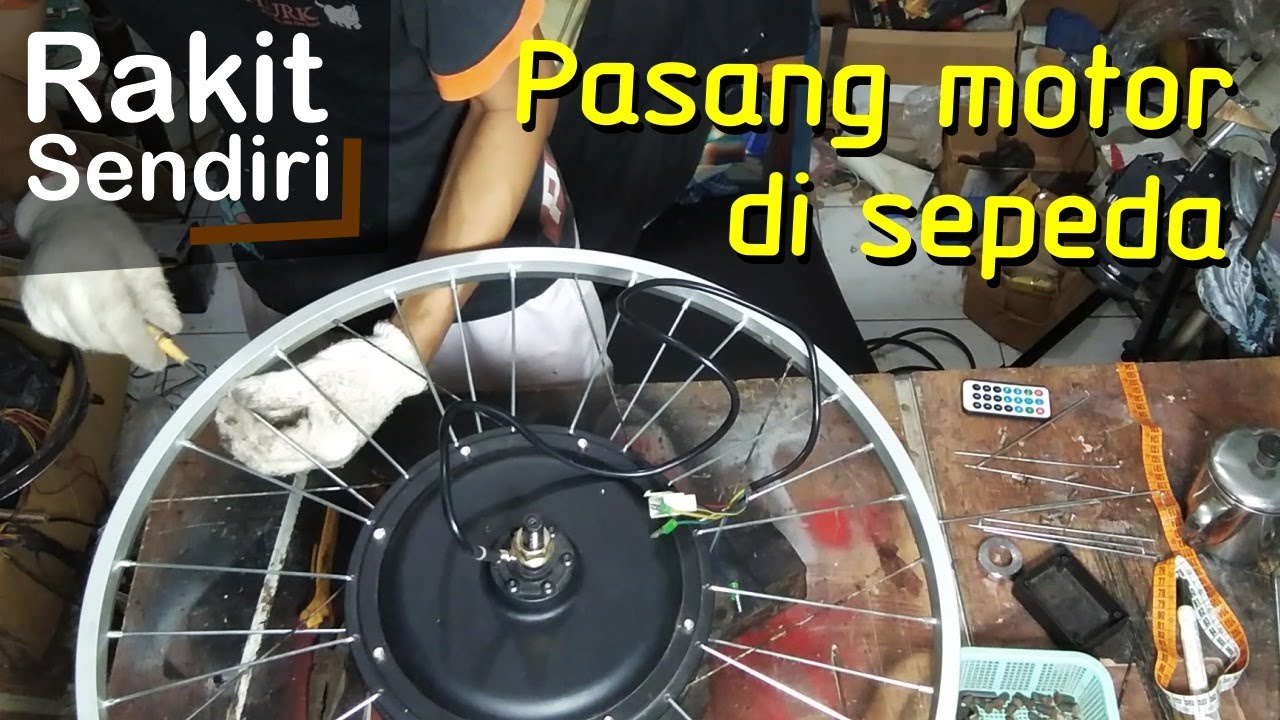UPGRADE SEPEDA JADI LISTRIK! Pasang Motor Hub BLDC & Lacing, Power Makin Gahar! (Part 1)