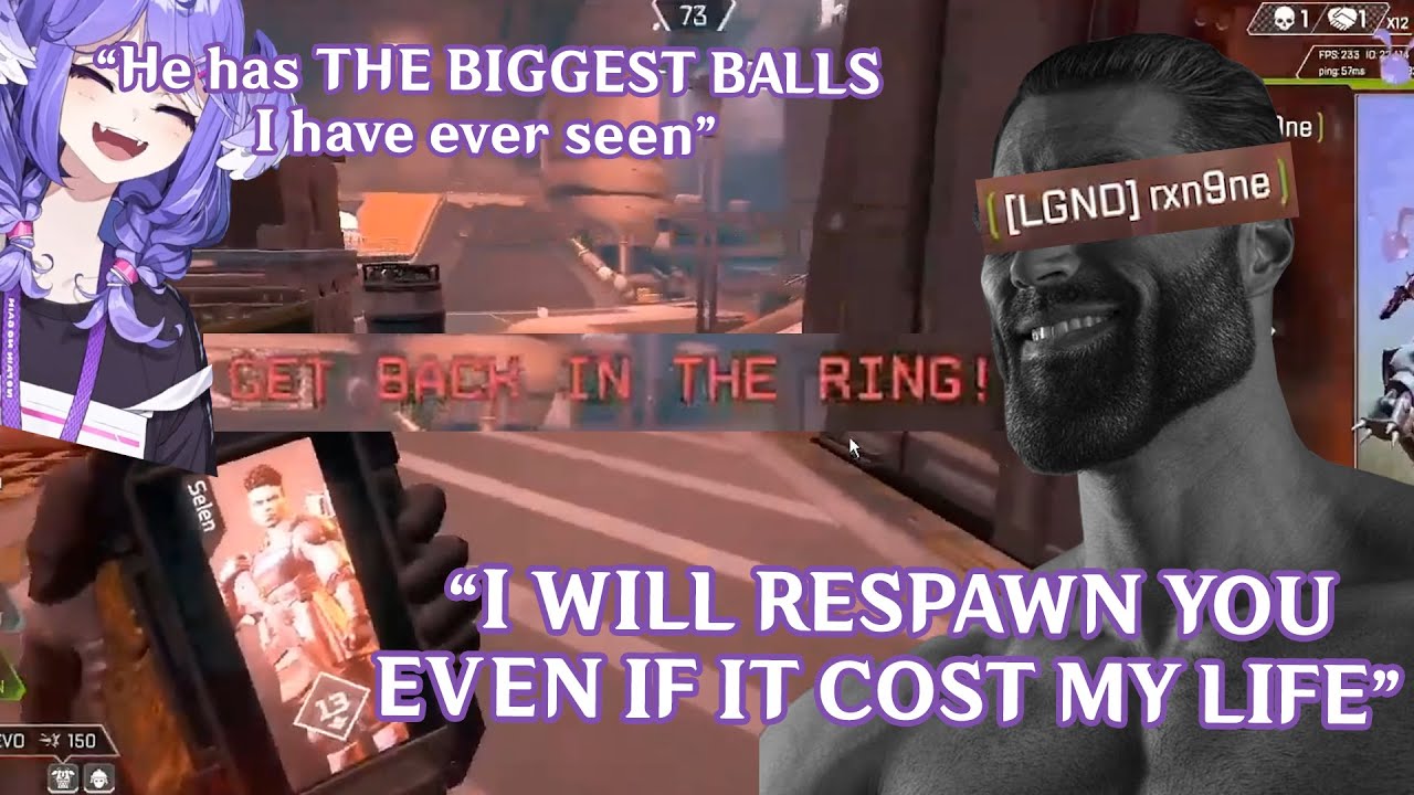 *GIGACHAD* TEAMMATE Rushes Outside the Ring to RECOVER Selen in Ranked Apex Legends (NIJISANJI EN)
