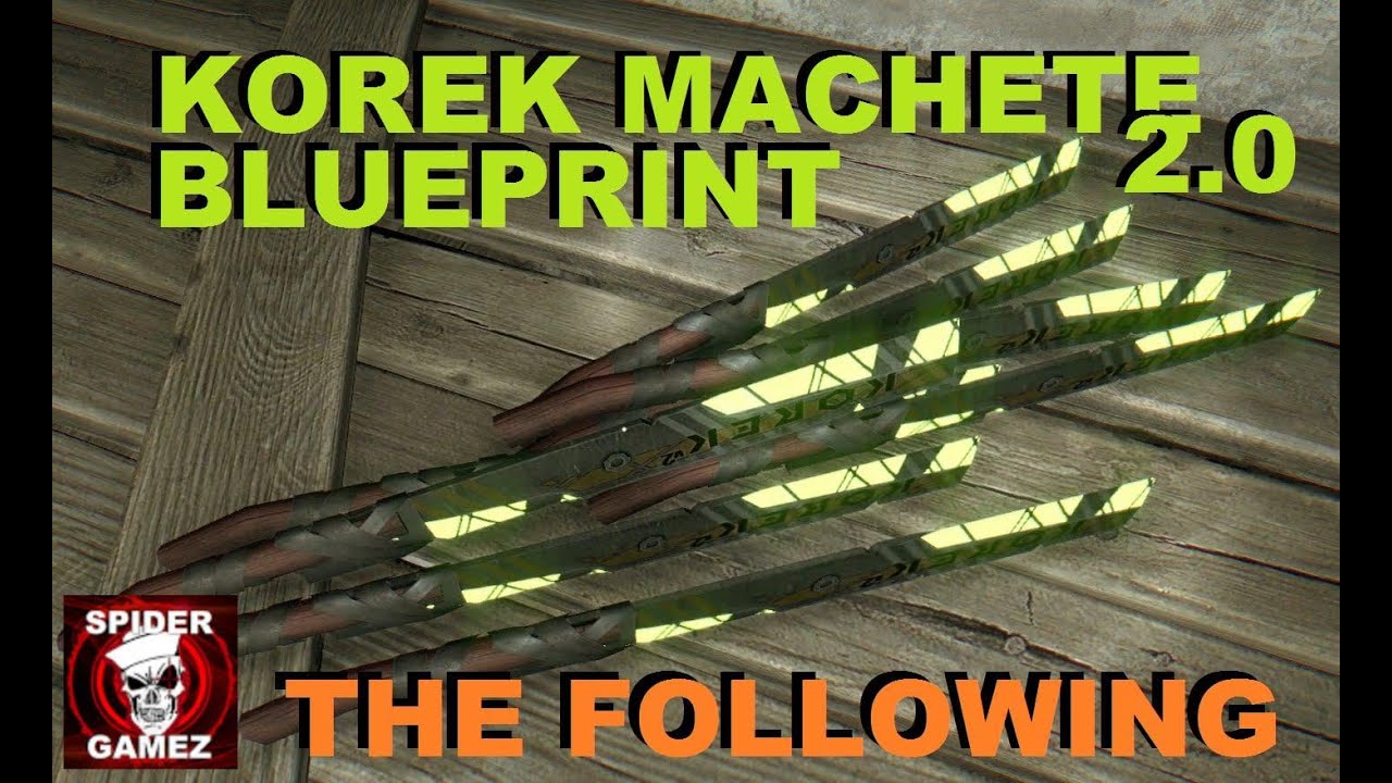 Расположение чертежа мачете Korek V2 для Dying Light после выполнения следующих действий — как по...