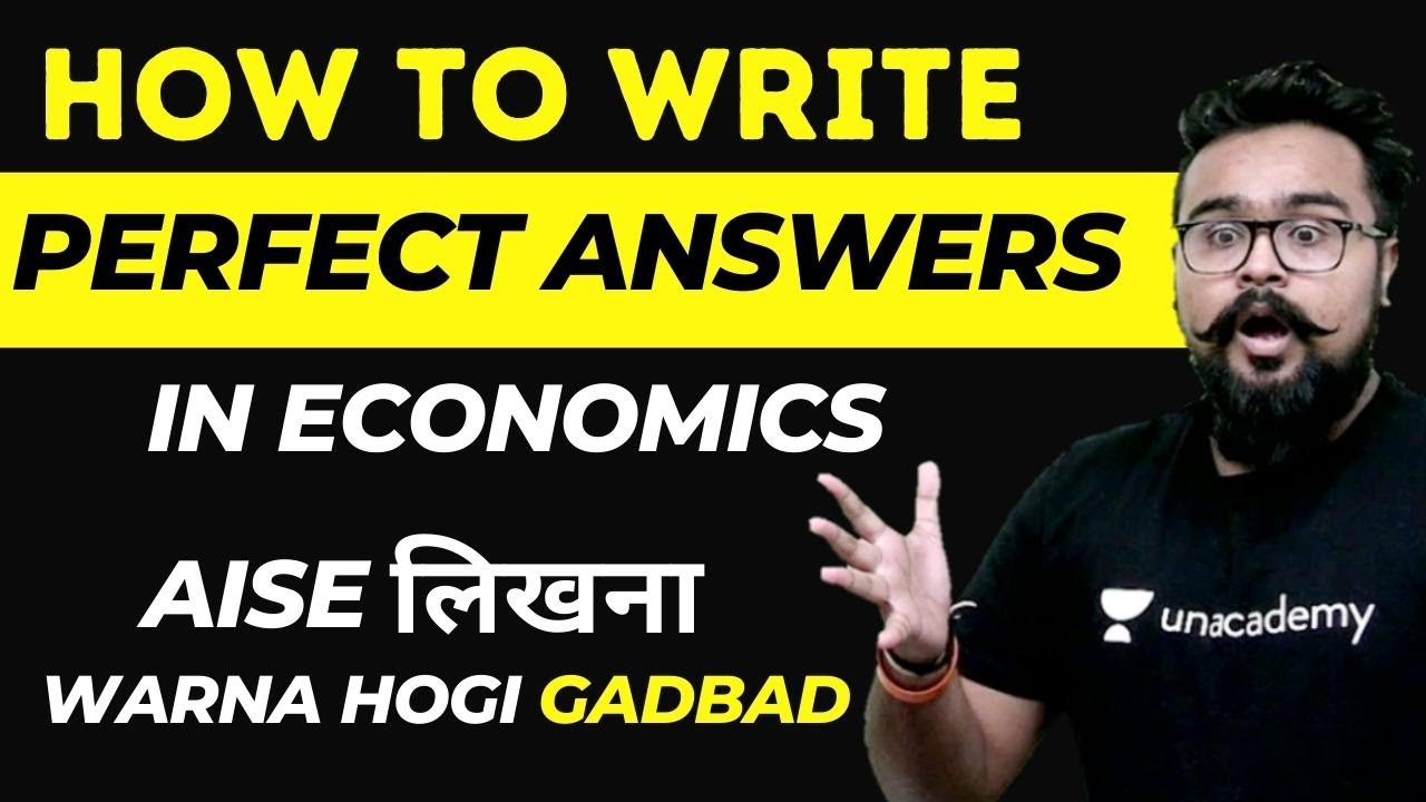 🔥 PERFECT ANSWERS kaise Likhe in Economics Class 12 Board exam Commerce king