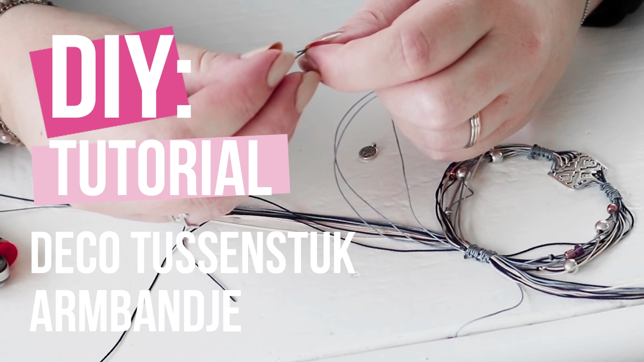 Sieraden maken: Armband met DQ Metaal tussenstuk deco ♡ DIY