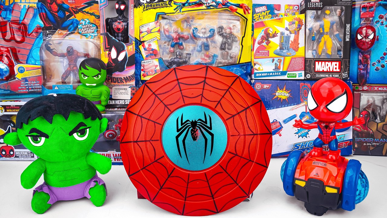 Marvel Spiderman Toys Unboxing Review | Spider Man Shield | Marvel Spiderman Collection Toys