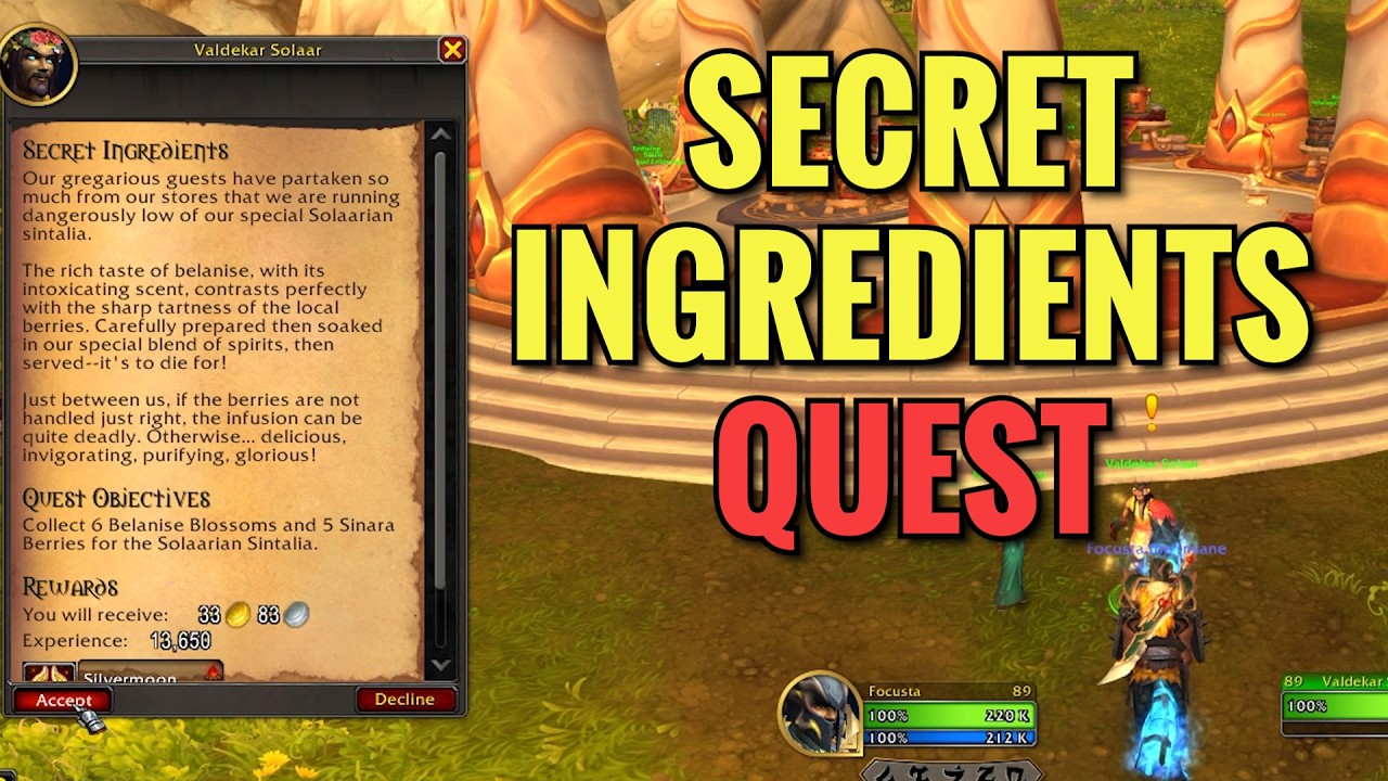Secret Ingredients Quest (WoW Midnight)