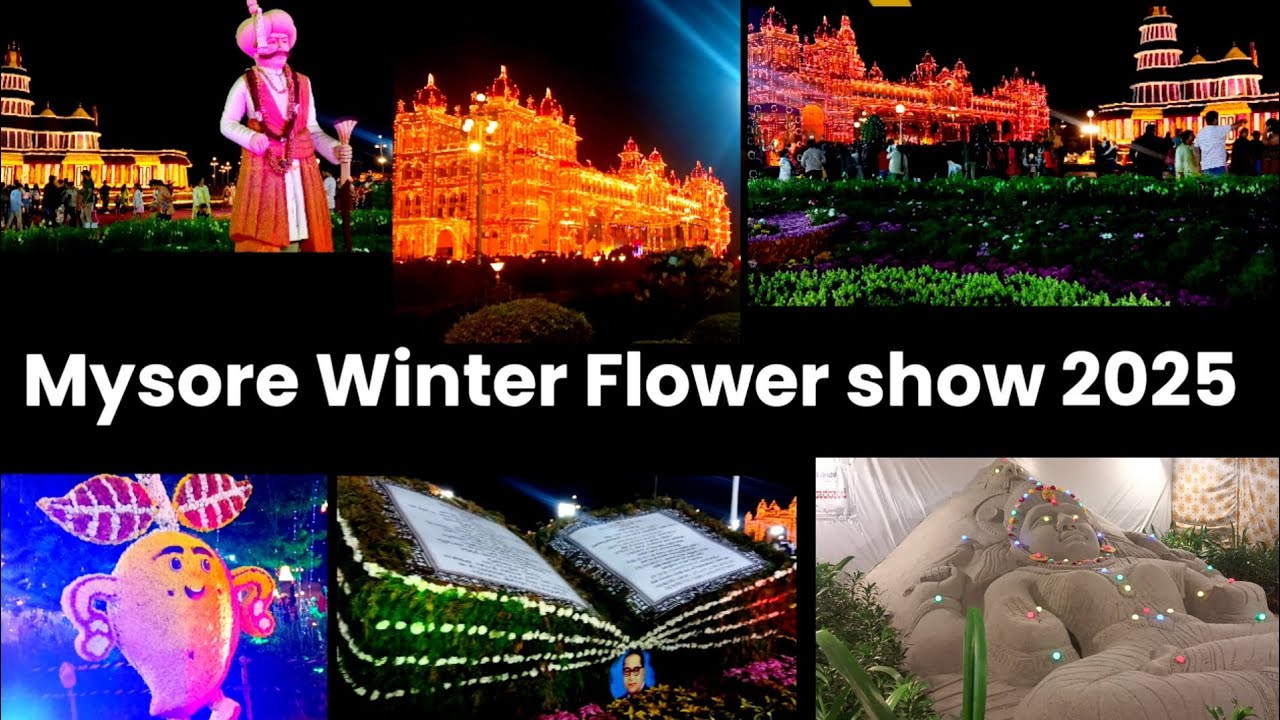 Mysore Palace Winter Flower Show 2025 | Mysore Flower Show | Mysore Tourism |Reshu's Corner