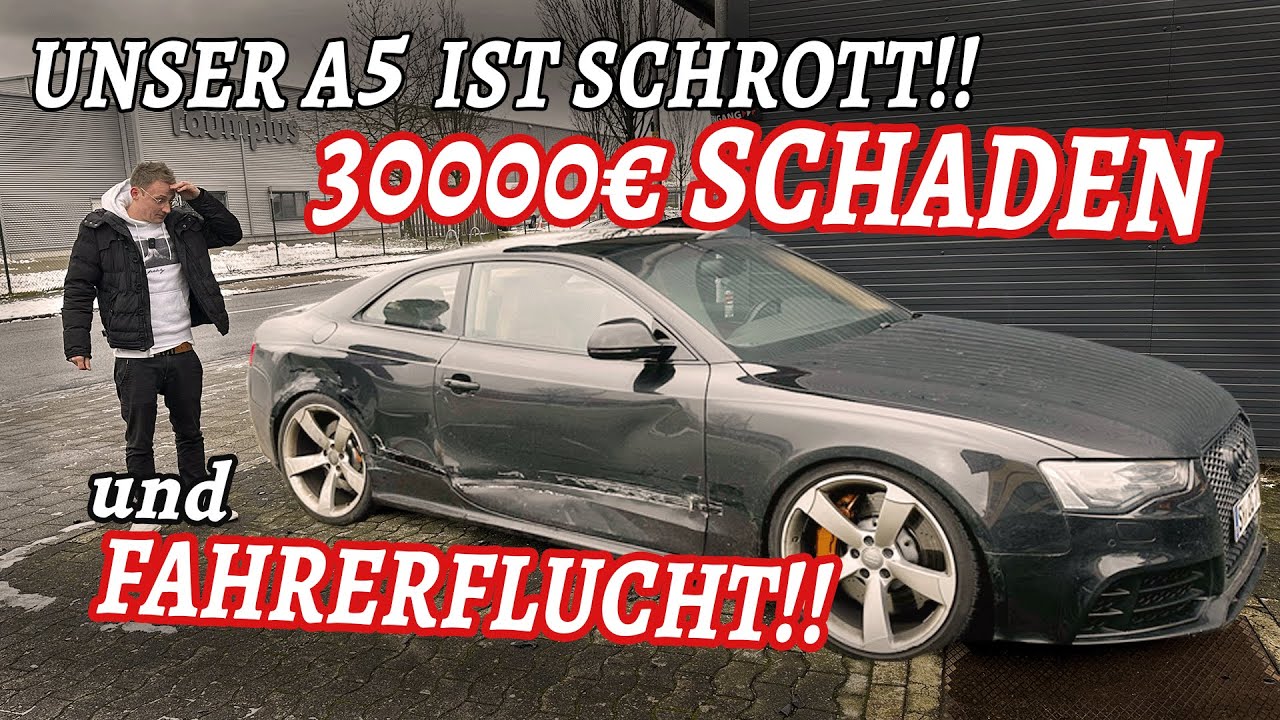 OPTICARS | RS5 TDI UMBAU SCHROTT | UNFALL MIT FAHRERFLUCHT | 30K SCHADEN AM AUDI A5