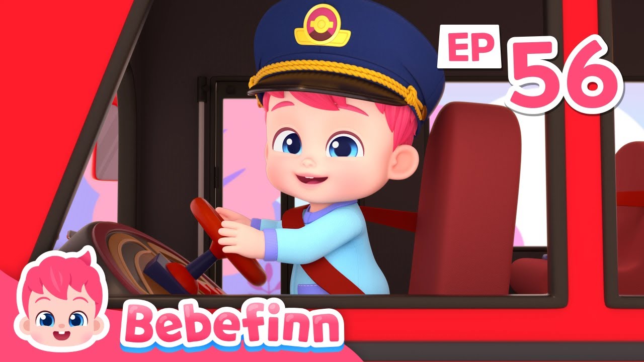 Where Are You, Color Buses? 🚌 | EP56 | Bebefinn Sing Along | Nursery Rhymes & Kids Songs