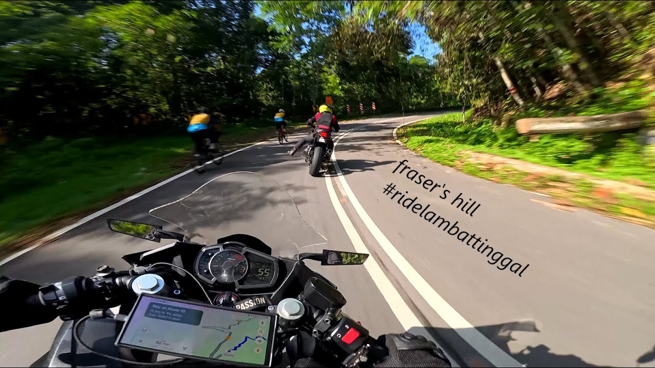 pov : first time naik Fraser hill | Modesaki Ninja250 + 