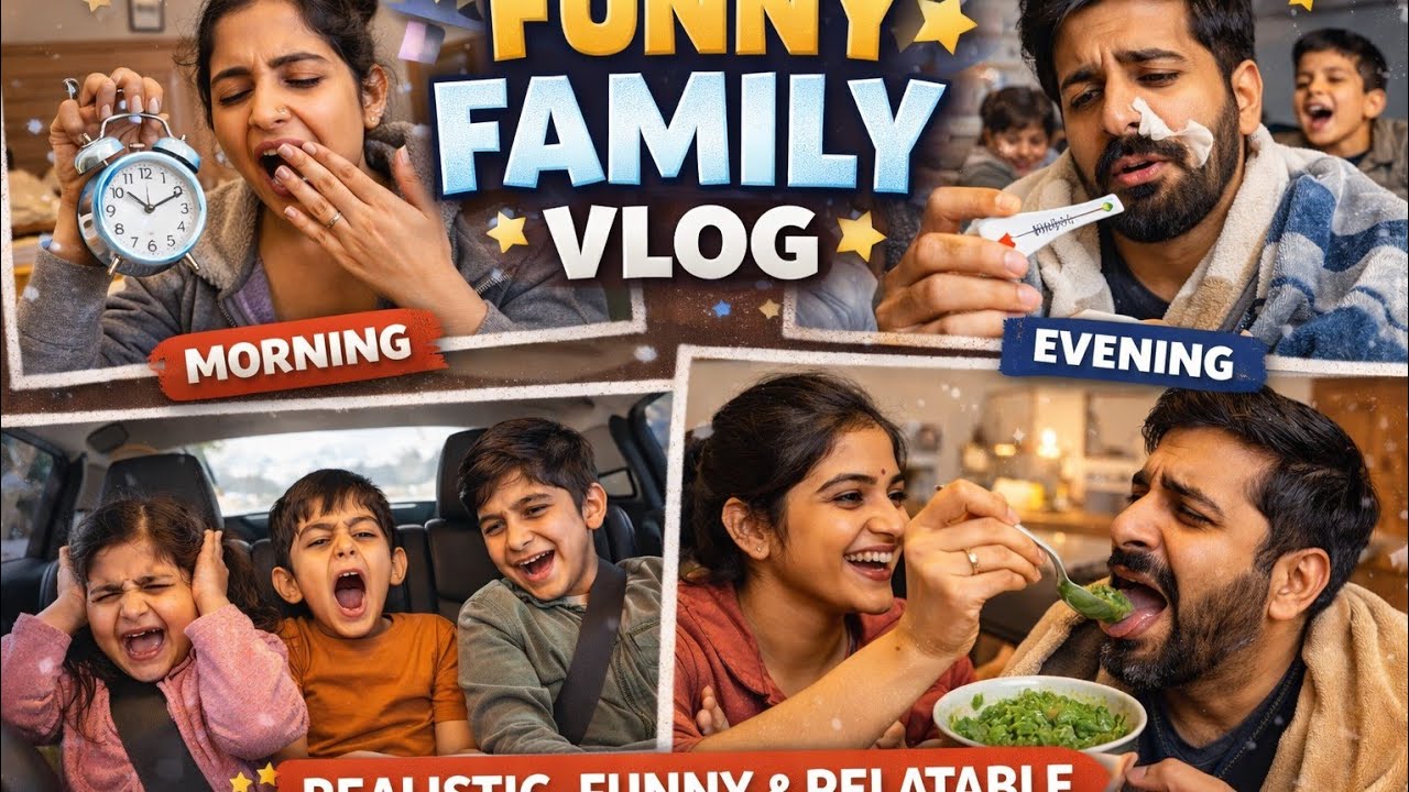 Winter morning to evening routine in brown family 😁 || very funny story || #amarafatimavlogs 
