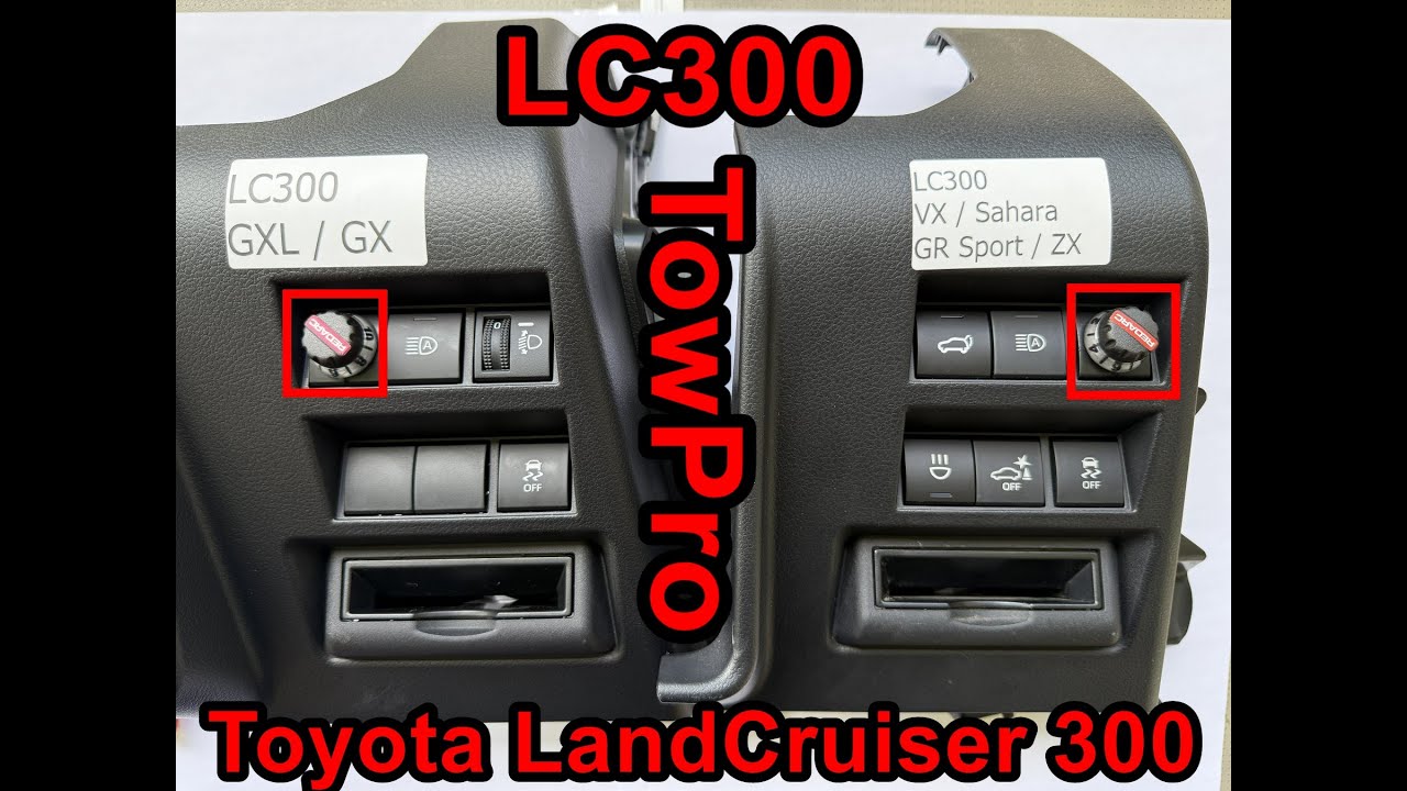 RedArc Towpro Brake Controller fitted on Toyota Land Cruiser 300 like a Pro, neat easy quick