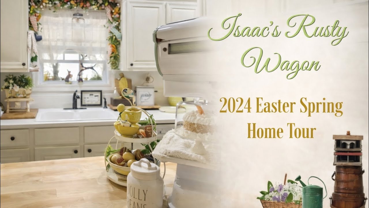 STOP By My Easter Spring 2024 Country Cottage Primitive HOME TOUR  :)