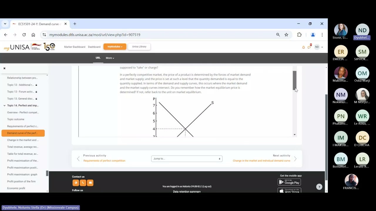 Topic 14 Perfect and Imperfect Competition