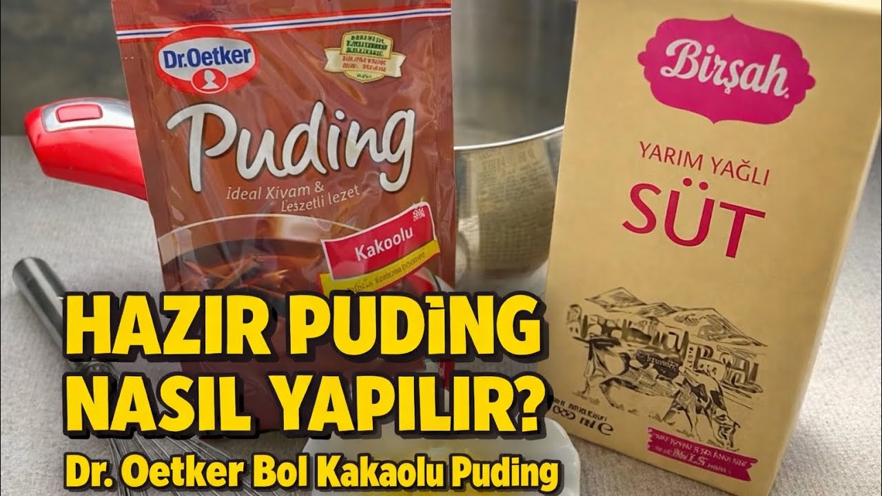 Hazır Puding Nasıl Yapılır | Dr. Oetker Bol Kakaolu Puding Tarifi | En Kolay Tatlı Tarifleri