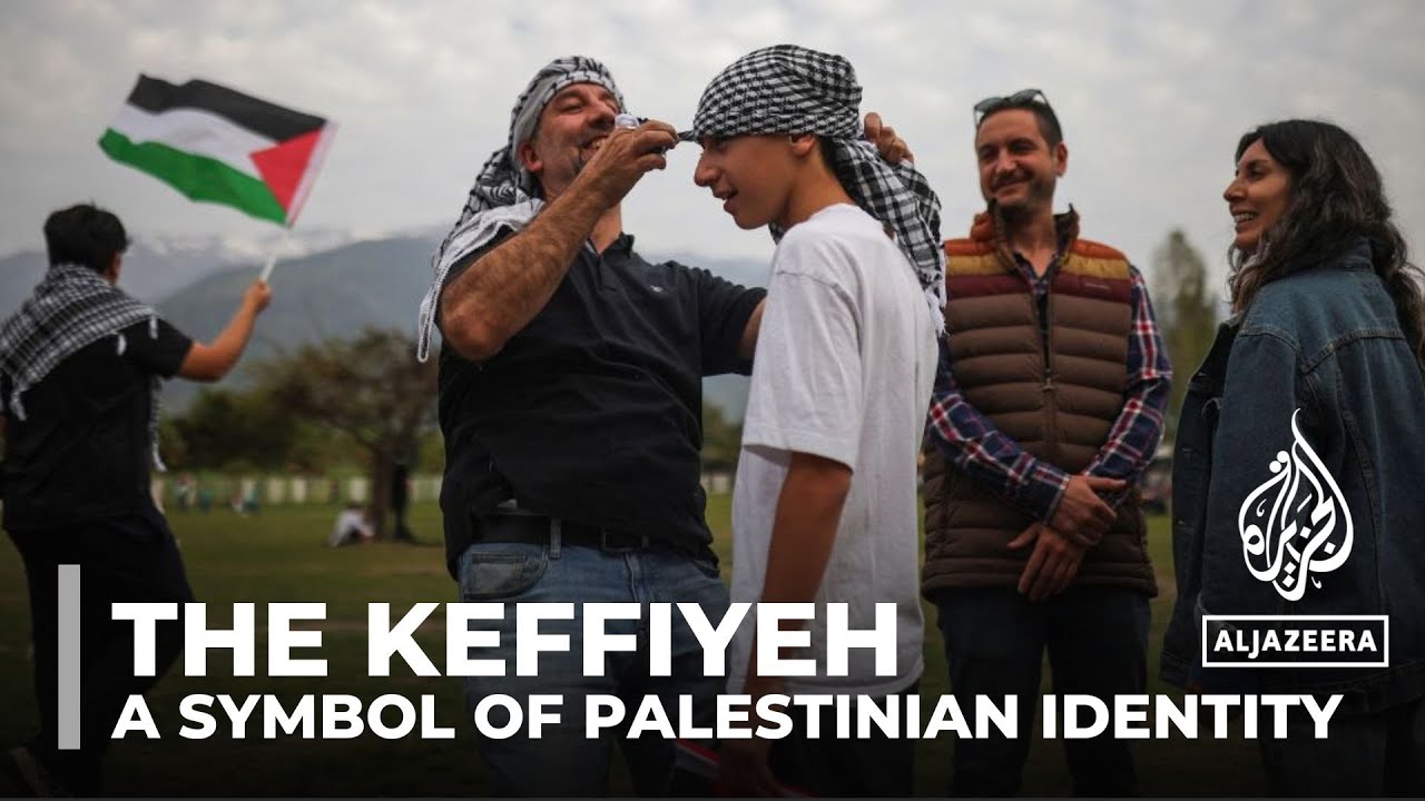 Symbol of solidarity: People around the world don the Palestinian keffiyeh
