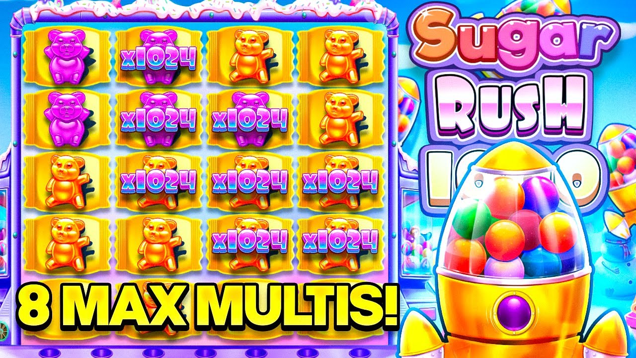 HE HIT 8 SUGAR RUSH MAX MULTIS ON THE FINAL 2 SPINS!