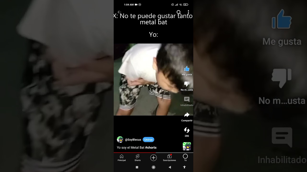 Este video es de soybelcus pero soy ese we (murci&eacute;lago met&aacute;lico)