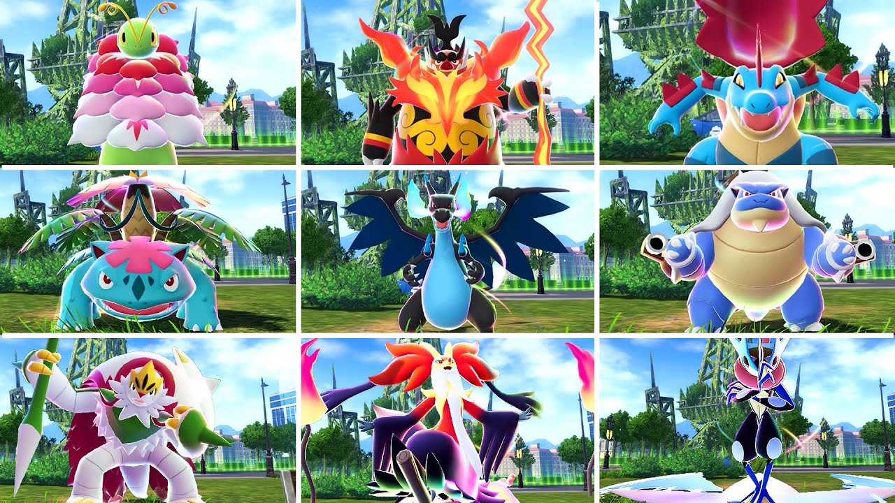 Pok&eacute;mon Legends: Z-A - All Starter Pok&eacute;mon Mega Evolution Animations