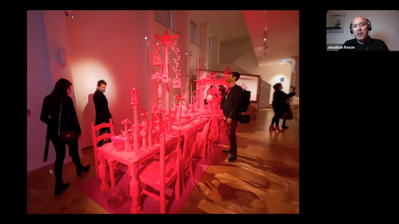 A return to the fluorescent Banquet:Feasting at Orleans House through the eyes of an Artist