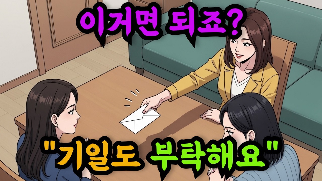 시누이가 봉투를 내밀며 한 말 