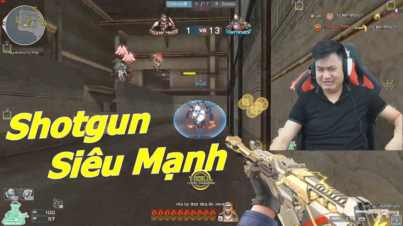 VEPR-12-Thunder Bolt : Shotgun Si&ecirc;u Mạnh - Tiền Zombie v4