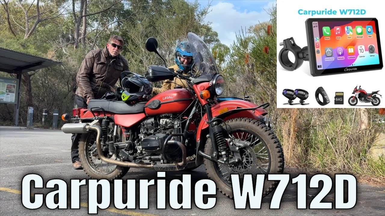 Carpuride W712D installation on a Ural Sidecar and review
