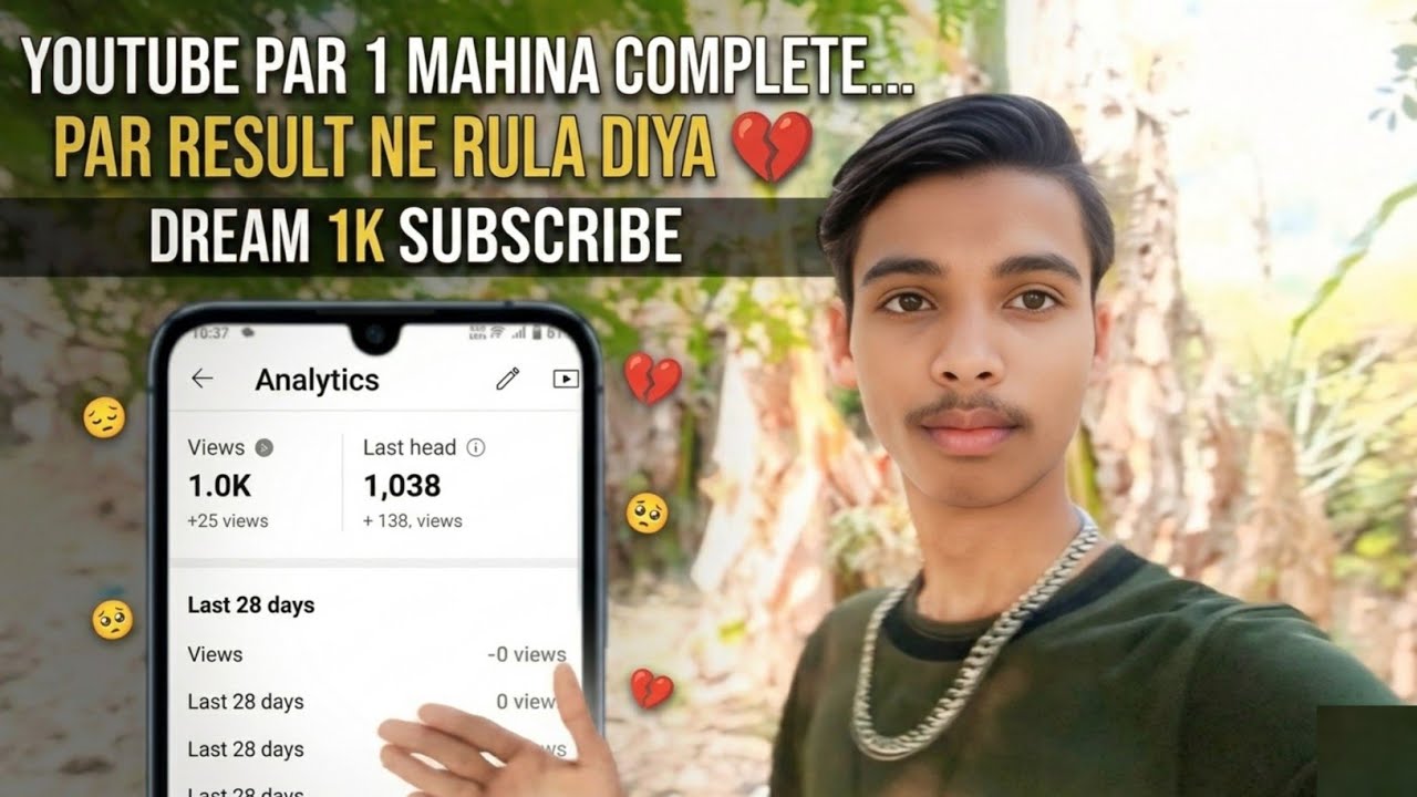 1 Month Ki Mehnat… Par Itna Kam Support 😢 || youtube 1 month result :- #viral #vlogs