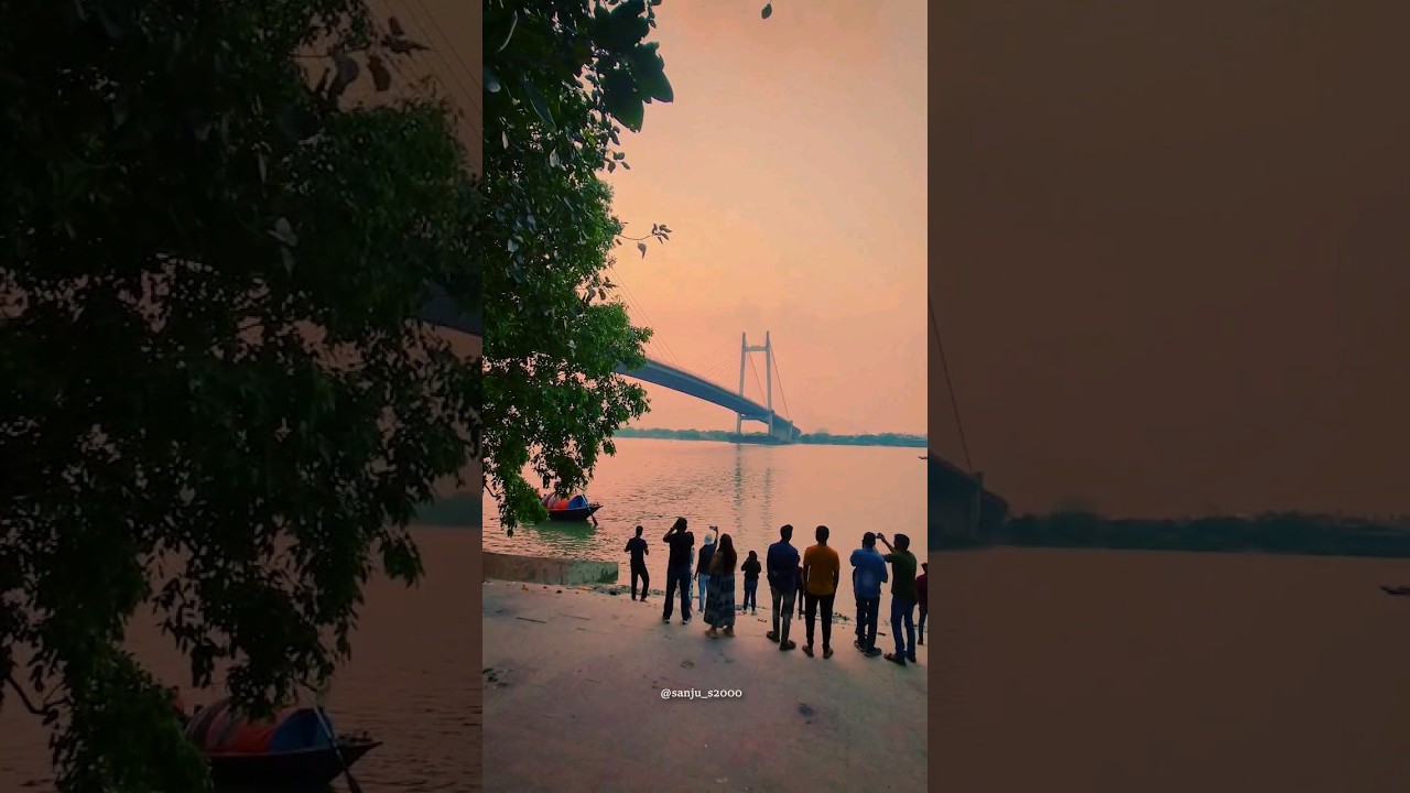An Evening By The Princep Ghat In Kolkata. #princepghat #kolkata #calcutta #sunset #evening #love