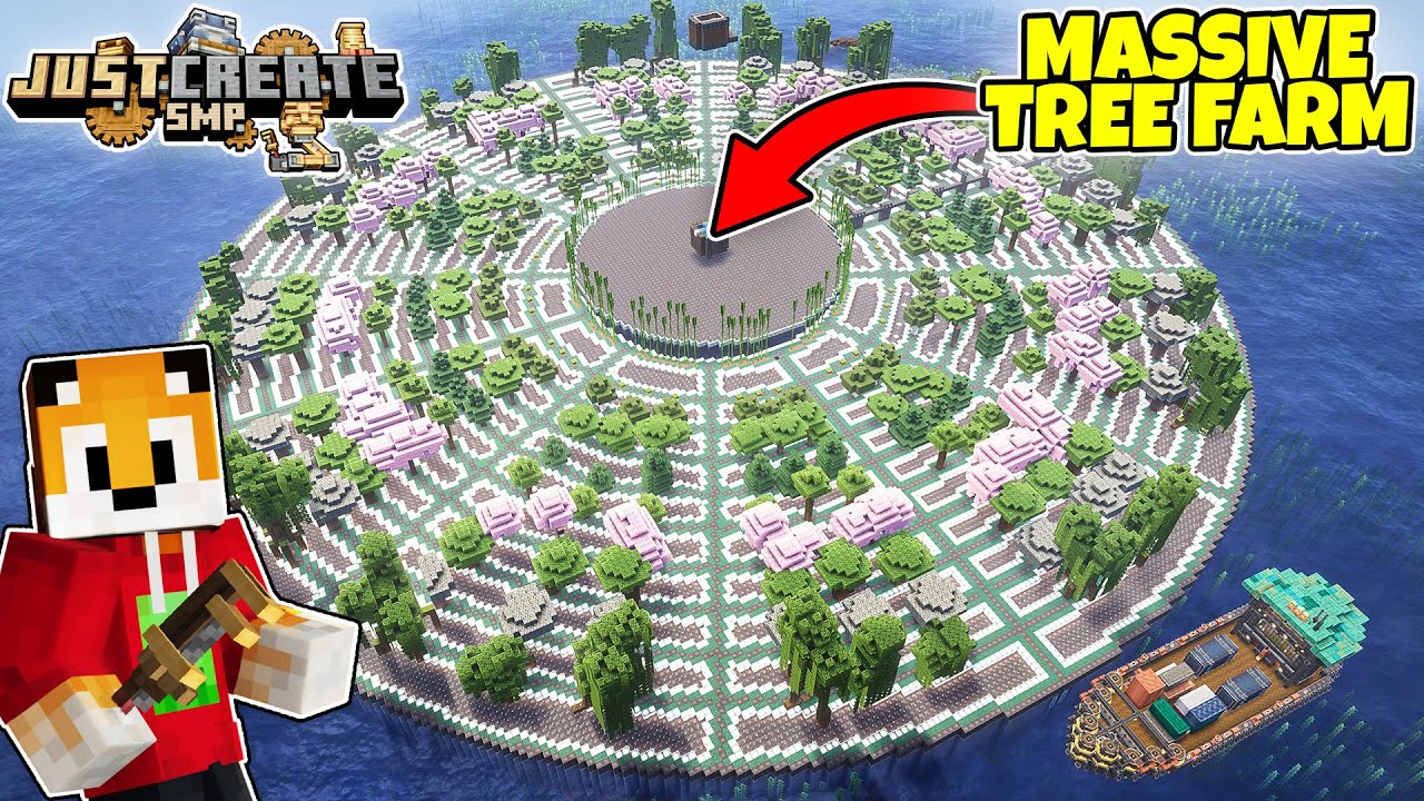 MEGA TREE FARM - Minecraft Create Mod [#23]