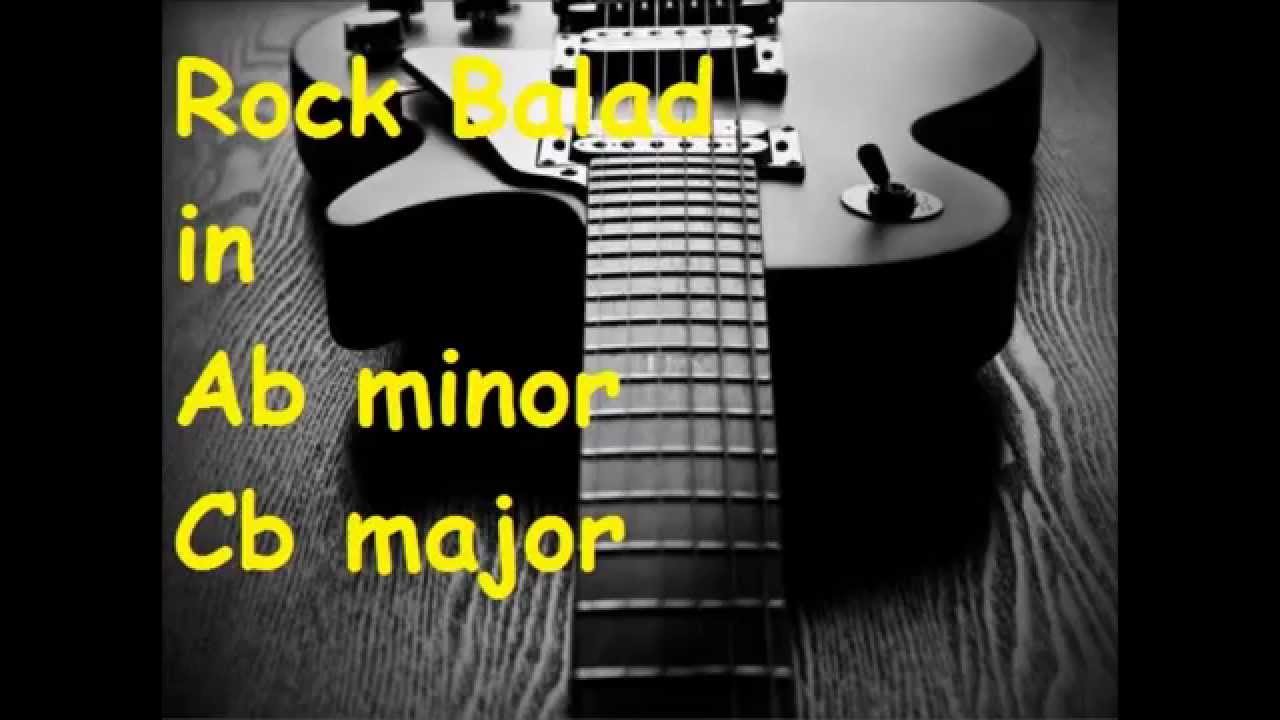 Backing Track Rock Balad in Ab minor Cb major Abm C