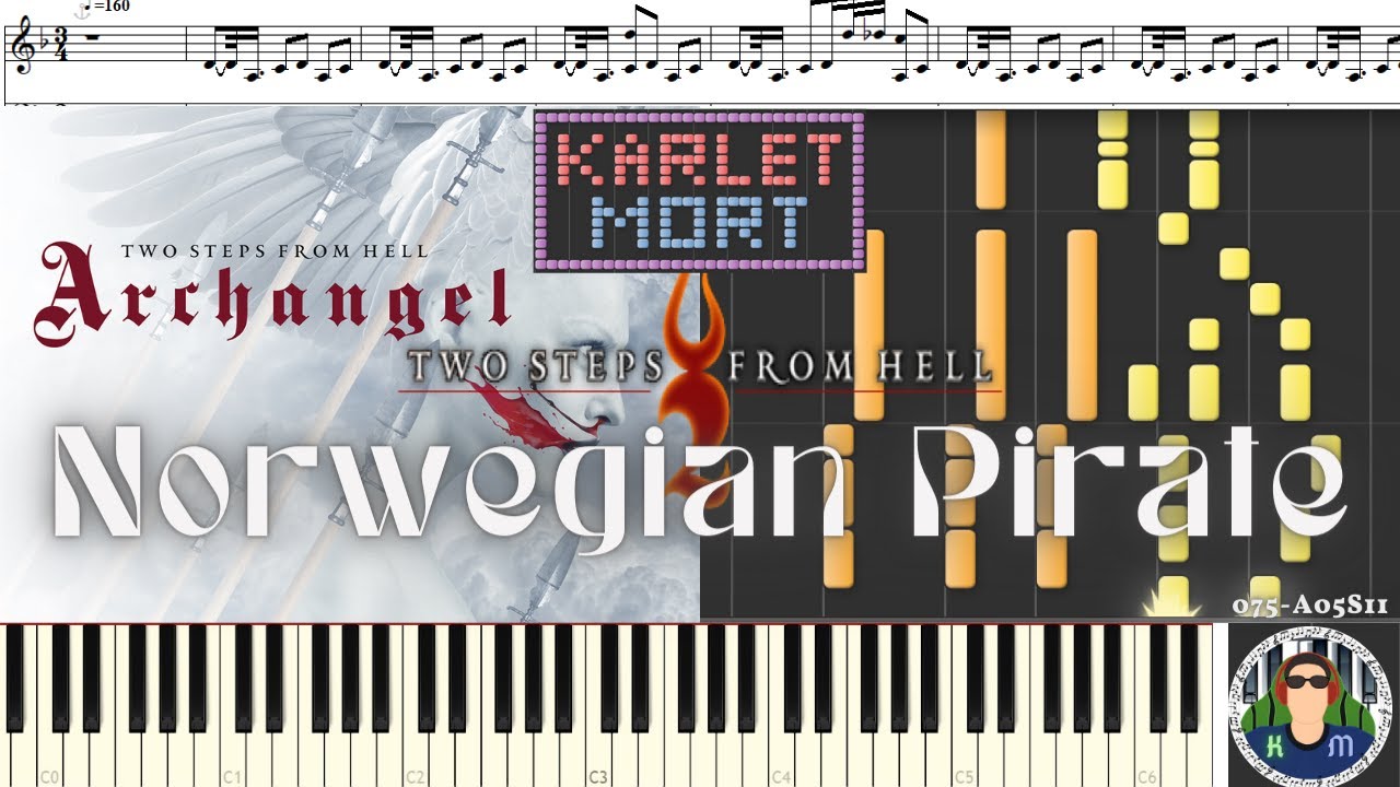 Two Steps From Hell - Norwegian Pirate on Synthesia [MIDI + Sheet Music]
