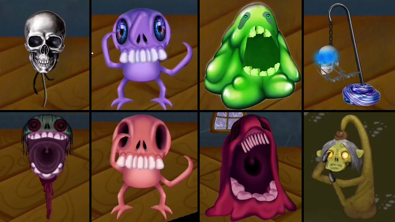 ALL Macabre Island Origial vs Rare Version by Plushyplushmsm & Master Creations My Singing Monsters