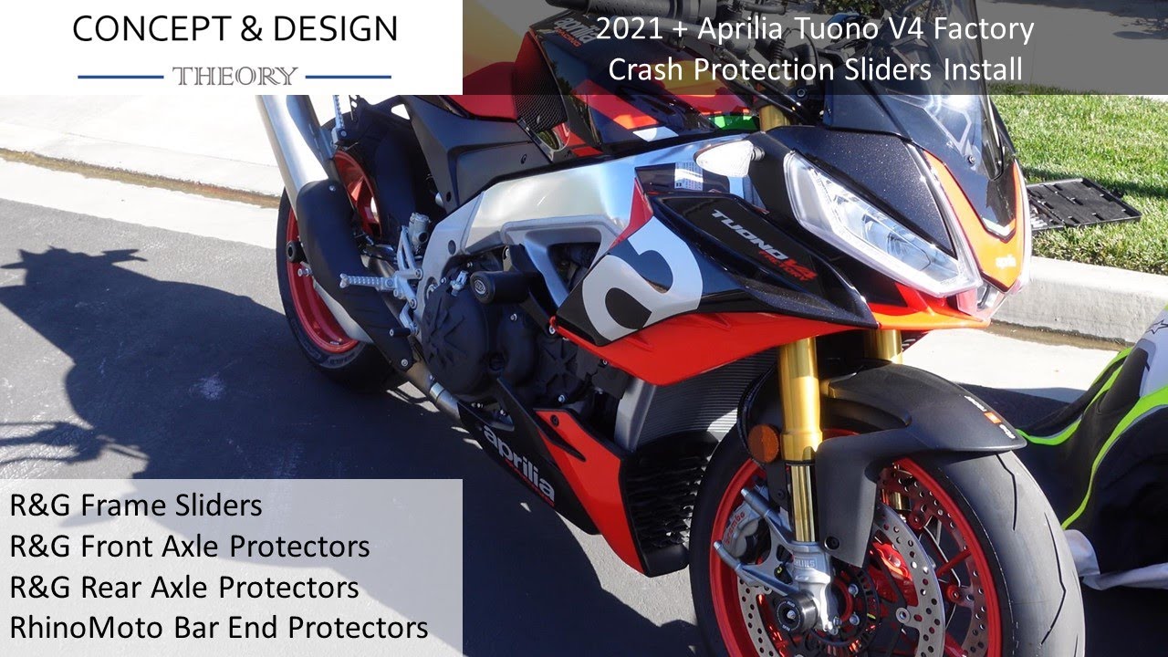 2021 Aprilia Tuono V4 Factory Crash Protection & Frame Sliders