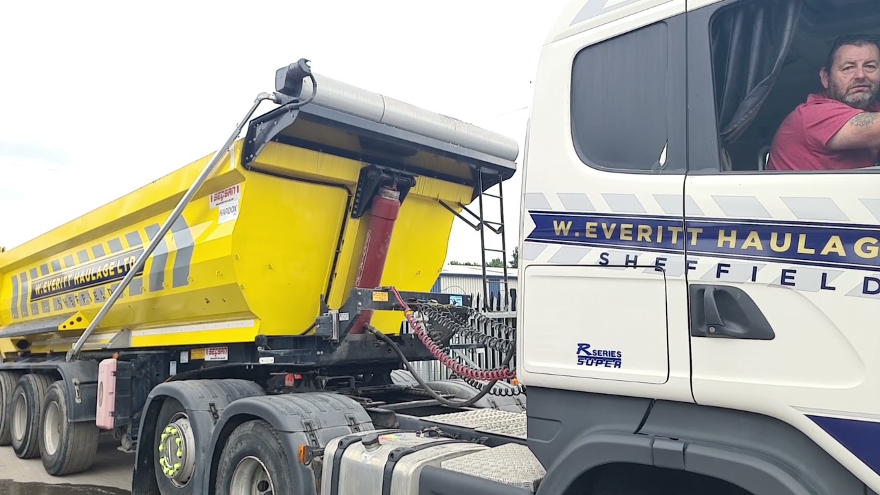 Haulage Company With Very Old And New Vehicles