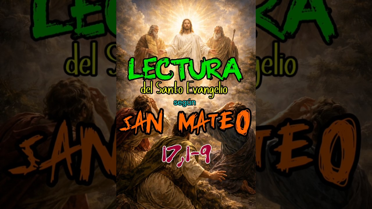 evangelio seg&uacute;n san mateo 17,1-9 #jesus #palabradios #dios #evangeliodeldia #palabradedios #jesus
