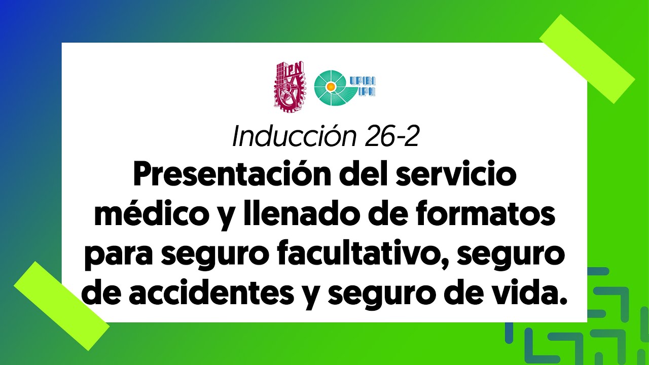 Presentación del servicio médico y llenado de formatos. Semestre 26-2