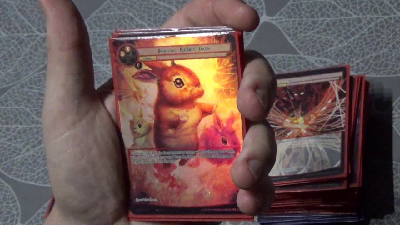 Force Of Will TCG deck home made decklist 2