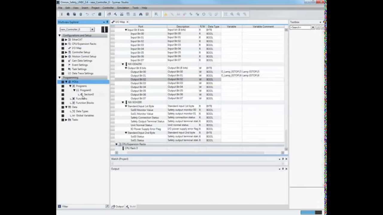 Omron NX Safety How to   step09  Expose  Variables