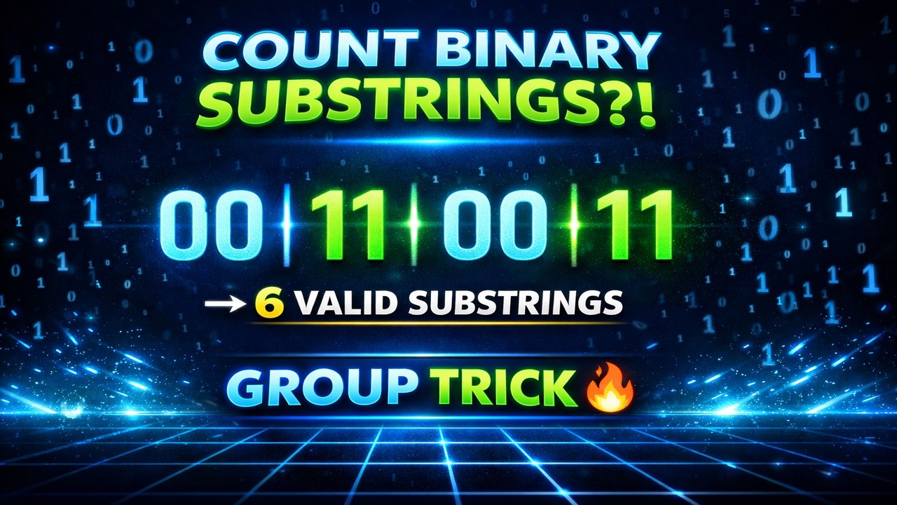 Leetcode 696. Count Binary Substrings