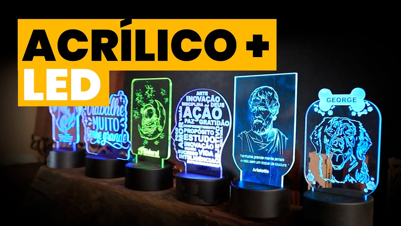 Luminária LED com Máquina de Corte a Laser Co2 (GUIA COMPLETO)