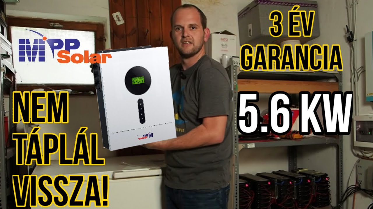 Magyar garanciás inverter ami nem táplál vissza! - MPPSolar PIP5648MT