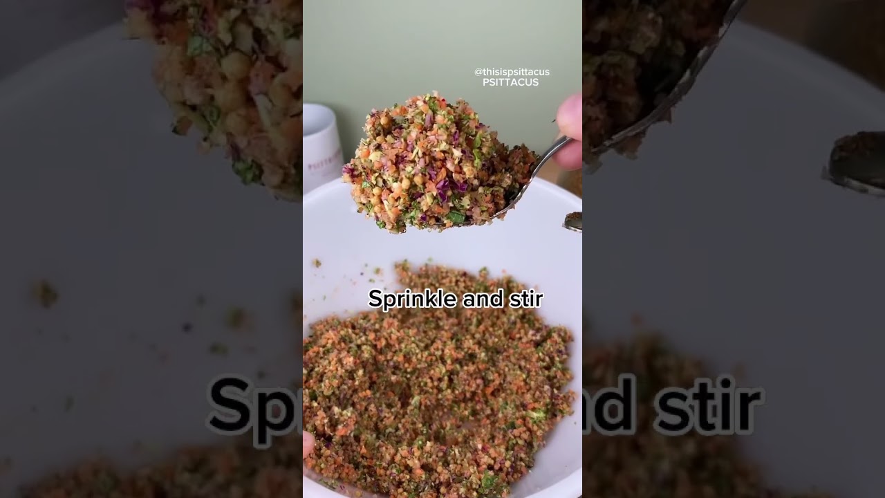 Recipe Parrot CHOP with us! Tutorial #birds #health
