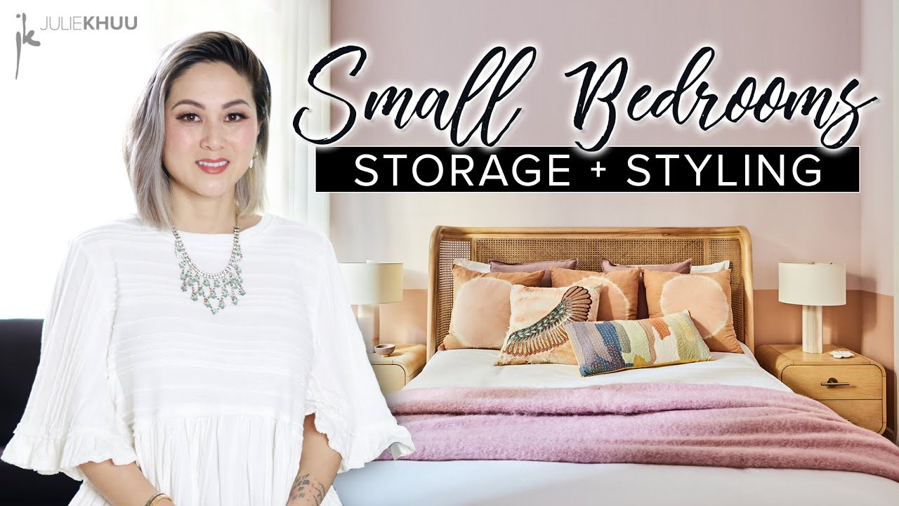 7 DESIGN HACKS for Small Bedrooms (Storage + Styling Tips!) SMALL SPACE SERIES