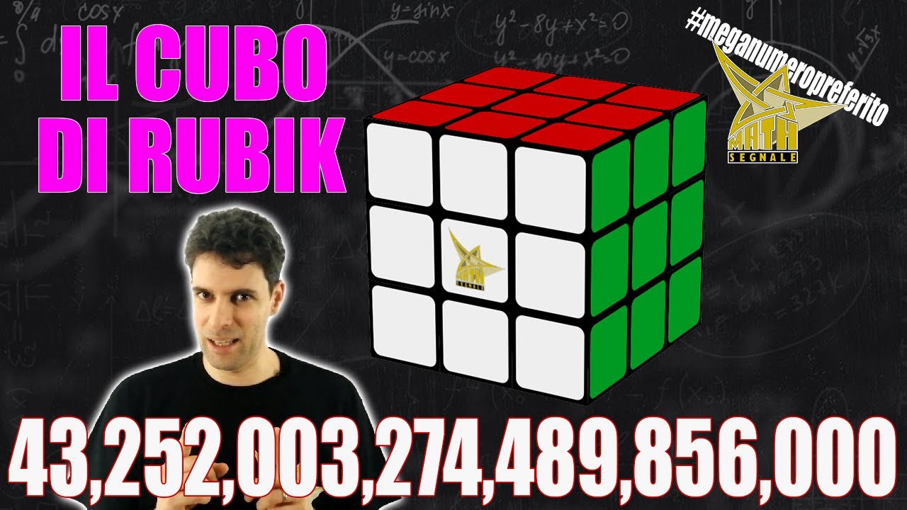 #MegaNumeroPreferito: le configurazioni del cubo di Rubik #cubodiRubik #matematica