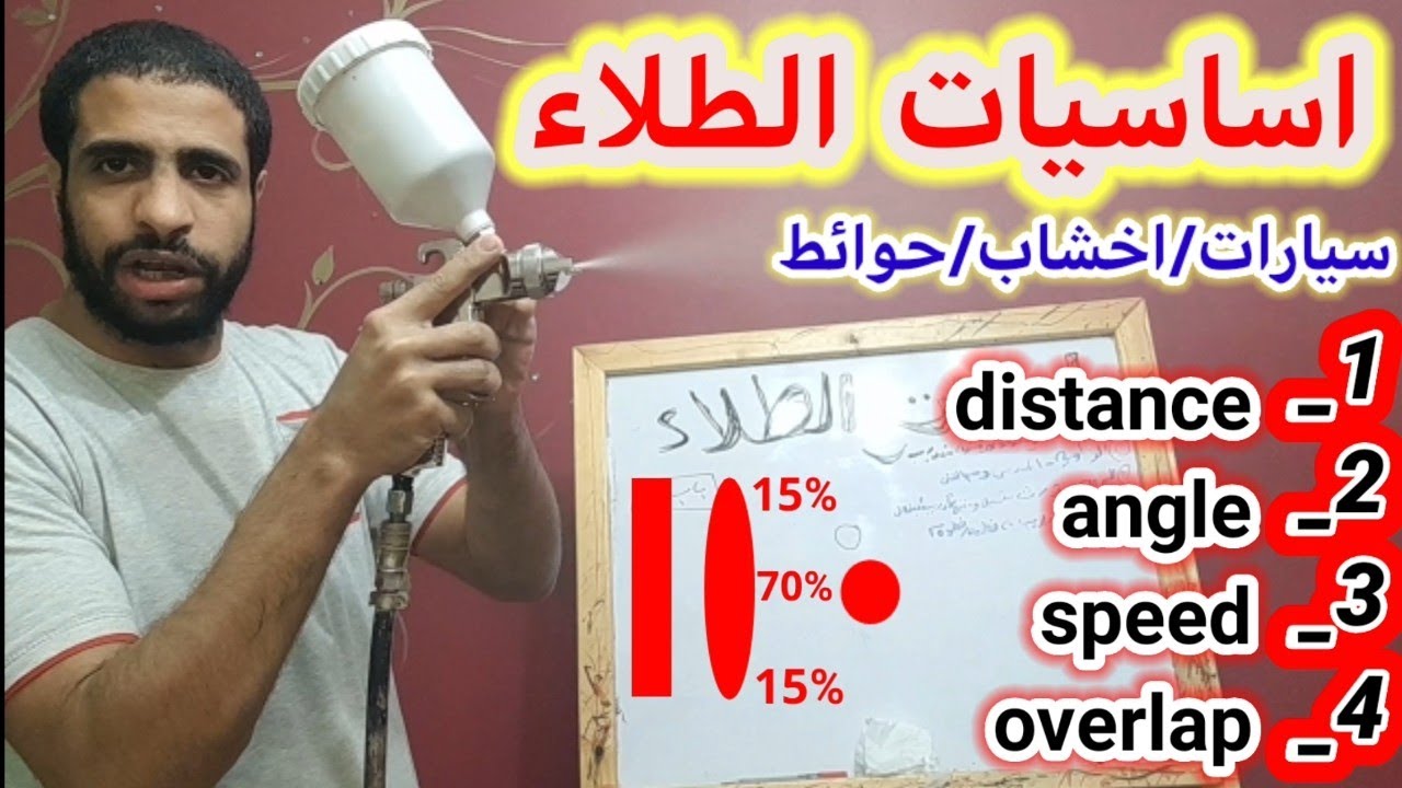 Paint rules by gun | تعلم الدهان بشكل صحيح القواعد الاساسية للطلاء الرش بالمسدس | طرق دهان السيارات