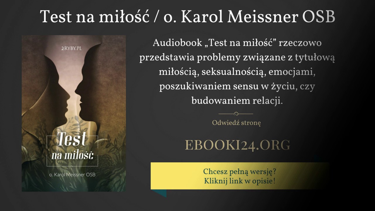 Audiobook Test na miłość / o. Karol Meissner OSB