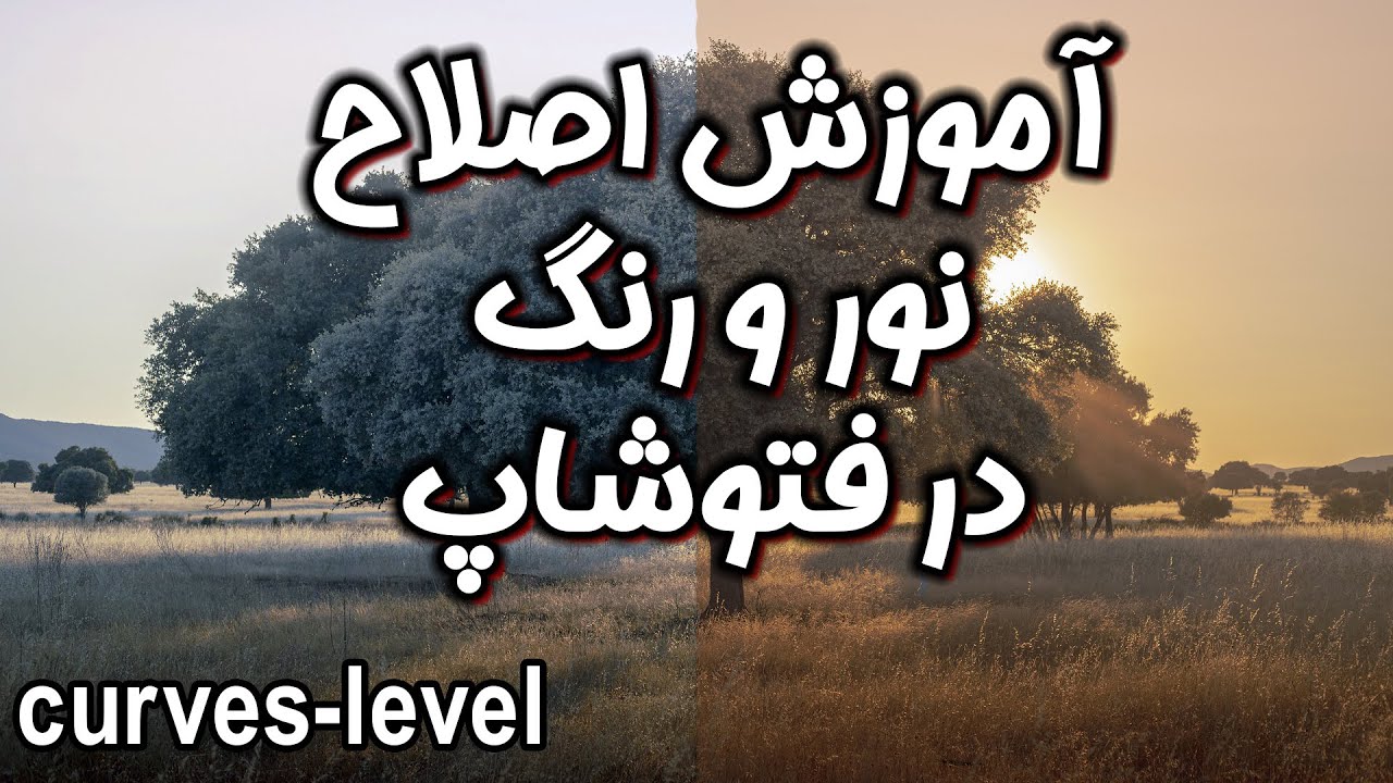 آموزش اصلاح رنگ و نور عکس در فتوشاپ | لایه لول و کرو