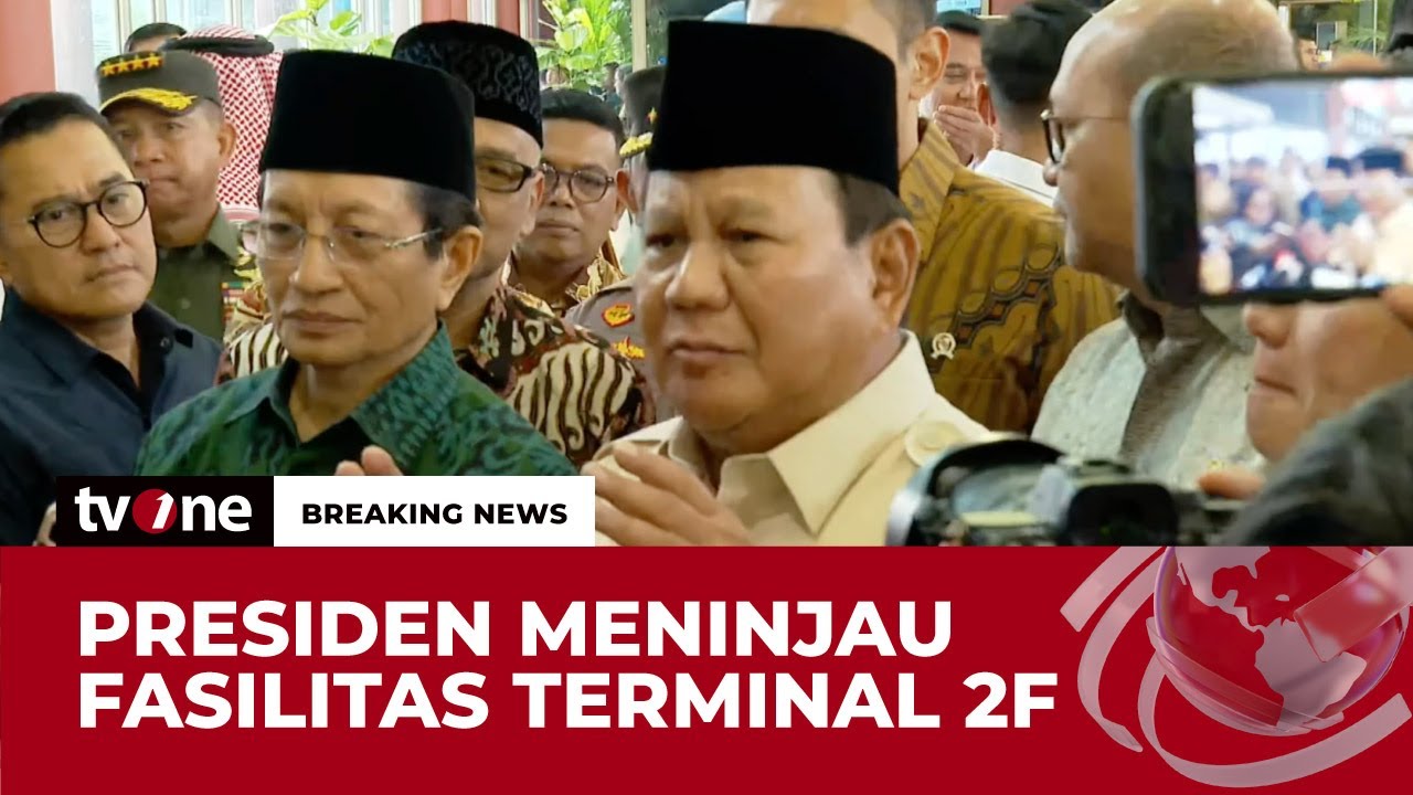 Usai Diresmikan, Presiden Prabowo Melepas Enam Kloter Jemaah Calon Haji di Terminal 2F | tvOne