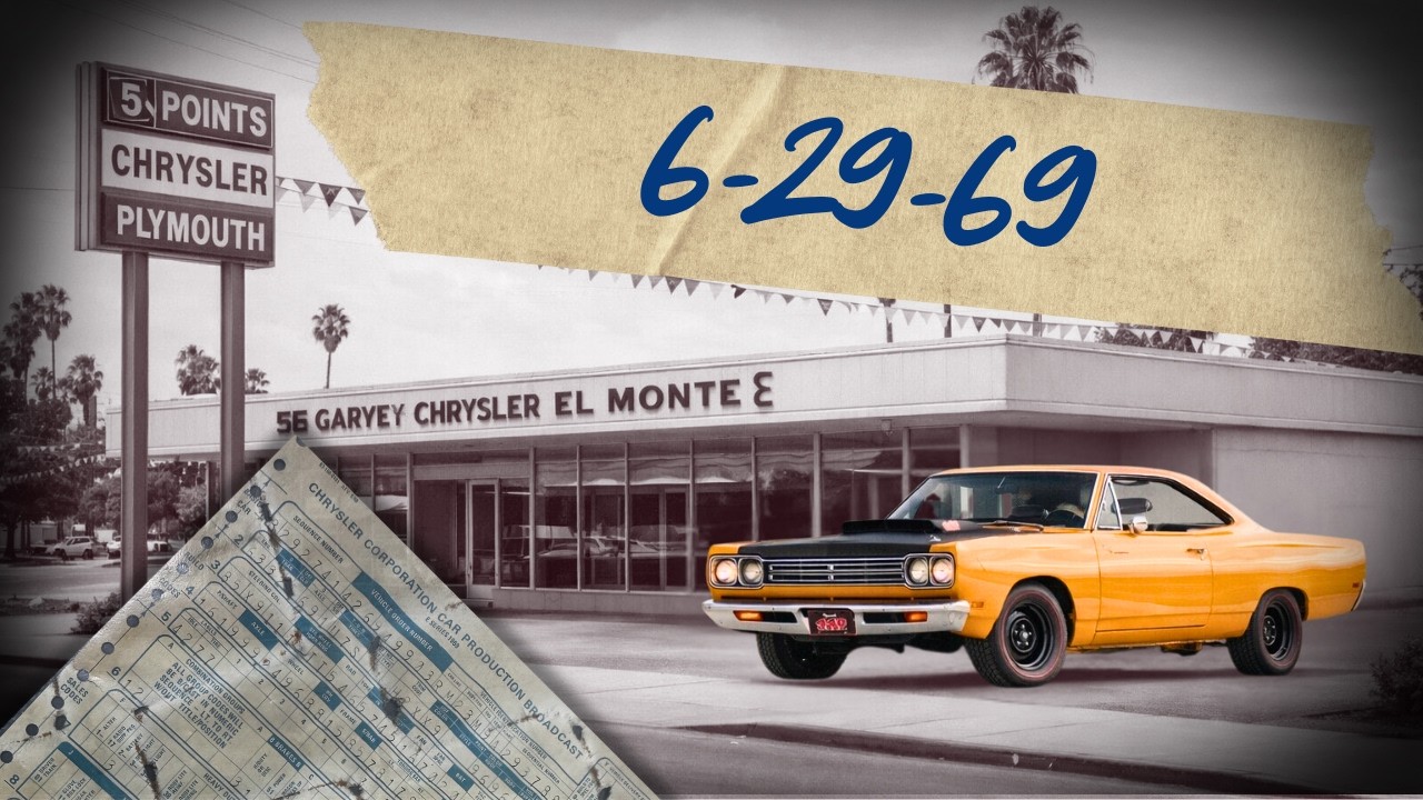 REAL or Not? The Provenance Story of a 1969 Road Runner A12 Survivor
